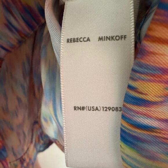 Rebecca Minkoff Blouse Multi Colored Print Size Medium - Picture 6 of 10